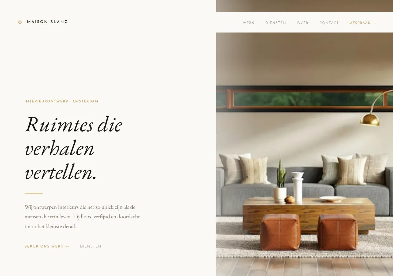 Maison Blanc Interieur