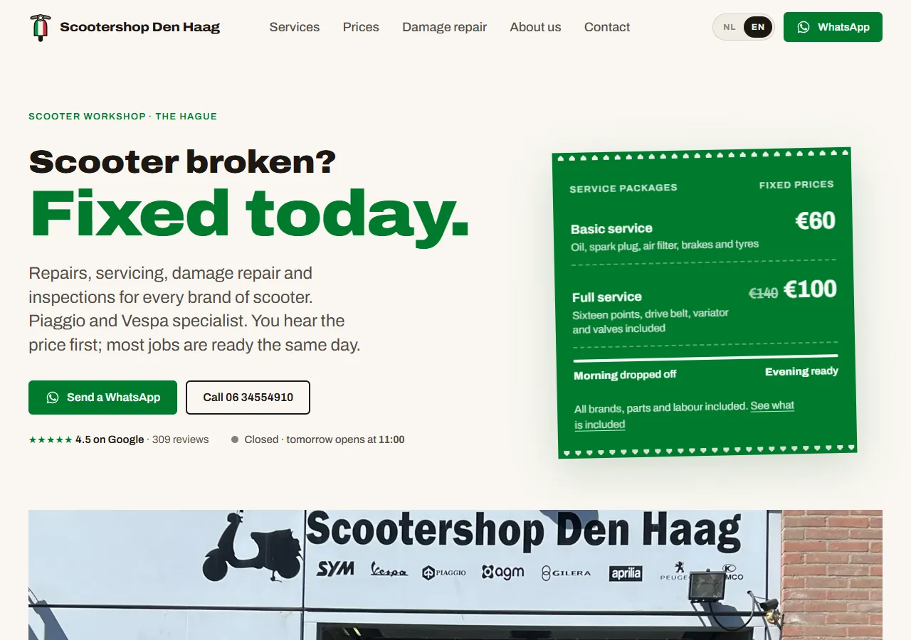 Scootershop Den Haag